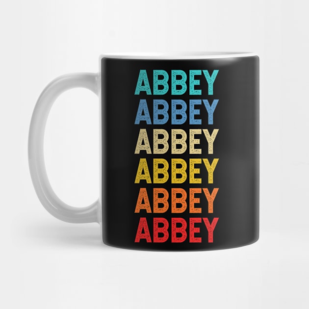 Abbey Name Vintage Retro Custom Gift Named Abbey by CoolDesignsDz